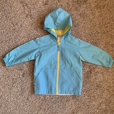 Disney Mickey Mouse Jacket Boy  s Size XXS Windbreaker Full Zip Hood Lightweight