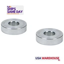 Allstar ALL18820, 2 Pack Natural Aluminum Hourglass Spacers 3/8In Id X 1In Od X 