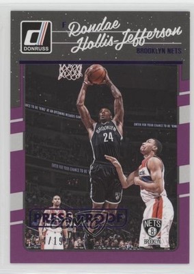 2016 Panini Donruss Press Proof Purple 124/199 Rondae Hollis-Jefferson #81 u5y