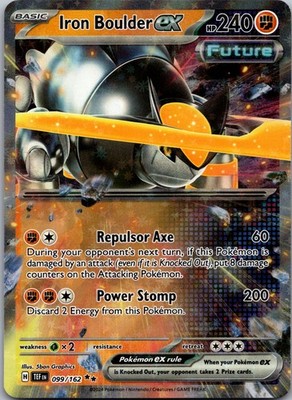 Iron Boulder ex - Holo Double Rare SV05: Temporal Forces 099/162 NM