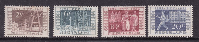 NETHERLANDS ^^ 1952  sc# 336-339 RARER  KEY   SET$90.00@ xdco3625nl26