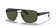 Ray-Ban RB3663 Polished Black/G-15 Green 60 mm Sunglasses RB3663 002/31 60-17