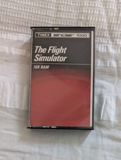 Timex Sinclair 1000 The Flight Simulator Cassette Tape Software Untested Vintage