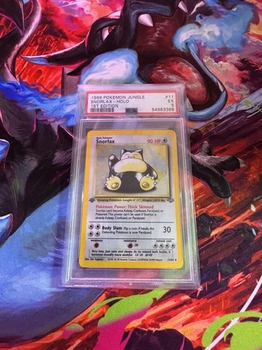 Snorlax 11/64 Jungle Holo 1st Edition PSA 5