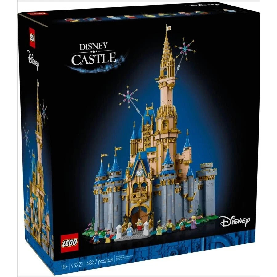 LEGO 43222 The Disney Cinderella Castle 4837pcs - BRAND NEW- SHIPS