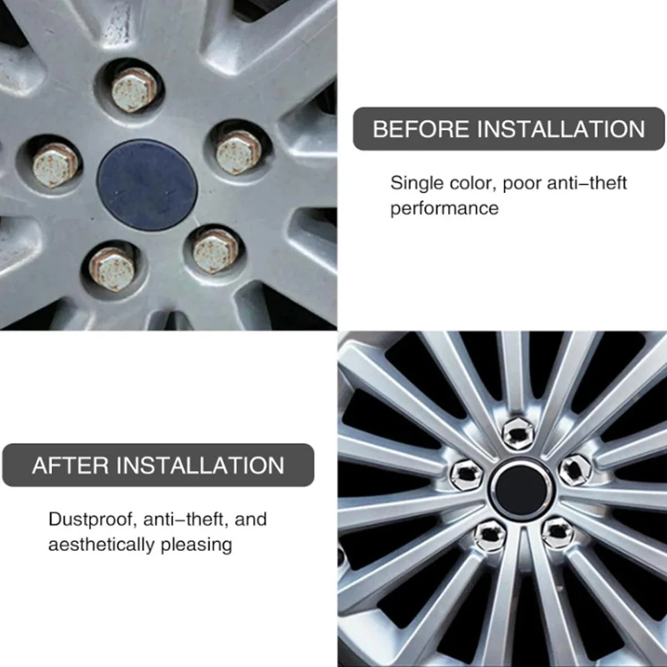 Cache Boulon Écrou Jante Capuchon Peugeot 307 308 408 508 3008 Citroen C4l C5 C2 - Photo 4/4