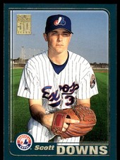 Scott Downs 2001 Topps Chrome #581 Expos MLB READ FREE SHIPPING AutographDen