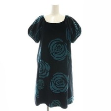 MARC JACOBS Velvet Floral Mini Dress Short Sleeve 4 