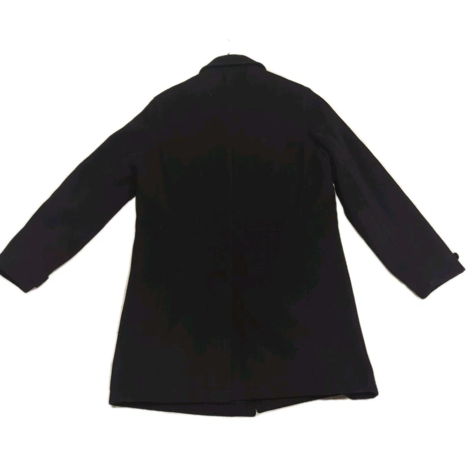 Car Coat J.Crew Small Men's Wool Black - Image 2 of 4