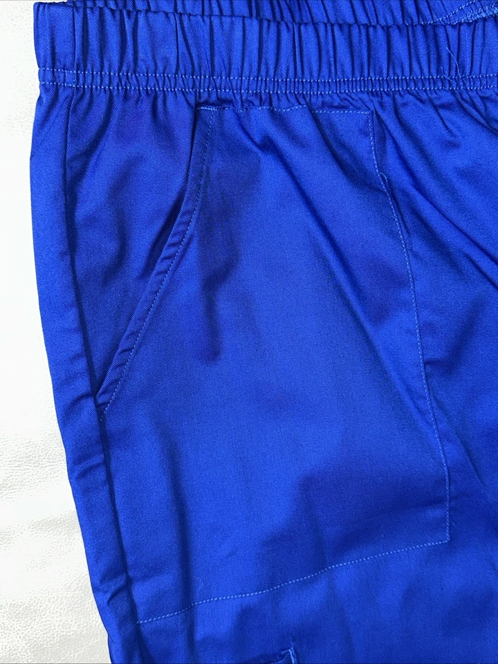 Pantalones Médicos Azul Real 2XL - Fácil Ajuste, Médico, Enfermera, Ropa de Trabajo CNA con Bolsillos Foto 2 de 4