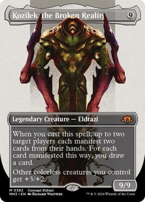 MTG English Kozilek, the Broken Reality (Borderless) NM Normal Modern Horizons 3