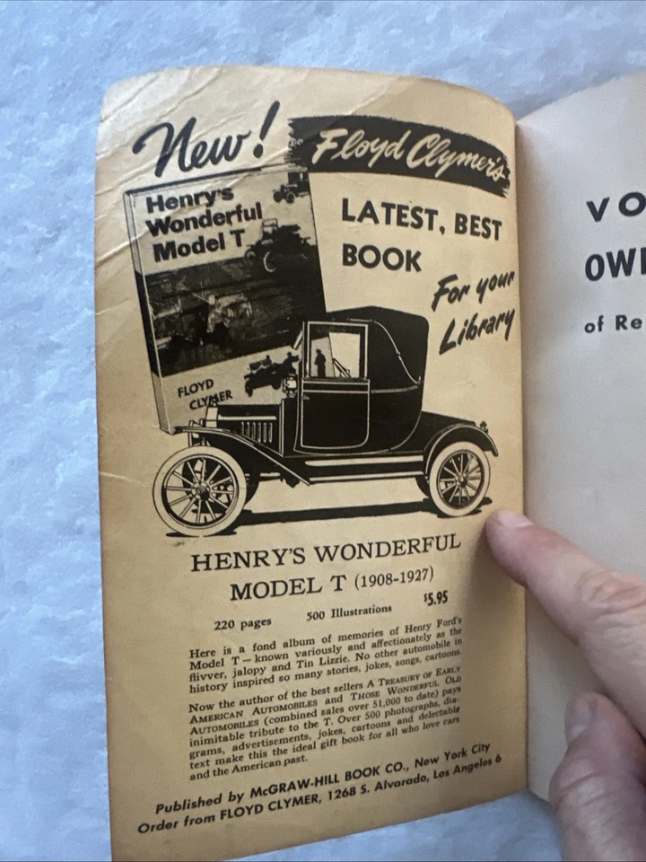 Manual Completo del Propietario Volkswagen Floyd Clymer 1957 1ª Edición Foto 4 de 4