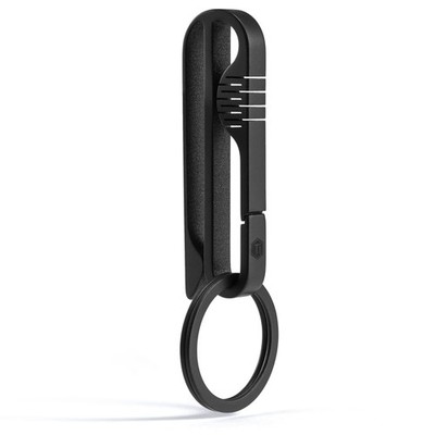 KeyUnity KM03 Titanium Keychain Clip Belt Loop Key Holder with Removable Key ...