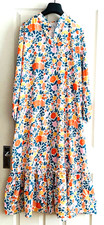 Summer/Autumn Ladies floral smock dress long sleeve size 18/20