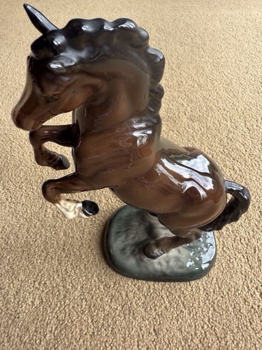 Beswick Rearing Welsh Cob Model No 1014, 2nd Version. Brown Gloss. Perfect - Picture 2 of 5