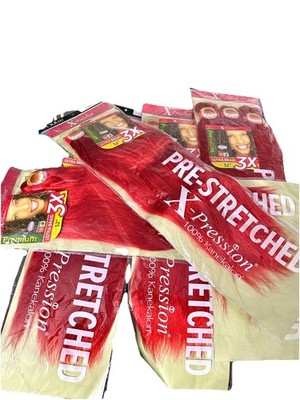 Outre Xpression 3x Ultra Braid Hair 52 Inches Red Color 130S - 5 Packs Kanekalon