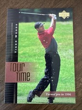 2001 Upper Deck Golf - Tiger Woods (RC) - Tour Time #176 - USPGA Rookie Card