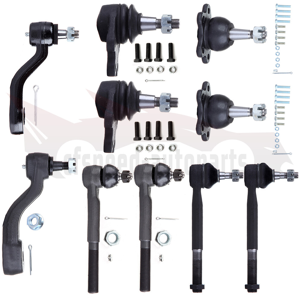10pcs Front Suspension Kit for 1993-1994 Chevy Blazer - Ball Joints, Idler, Pitman Arm, Tie Rods