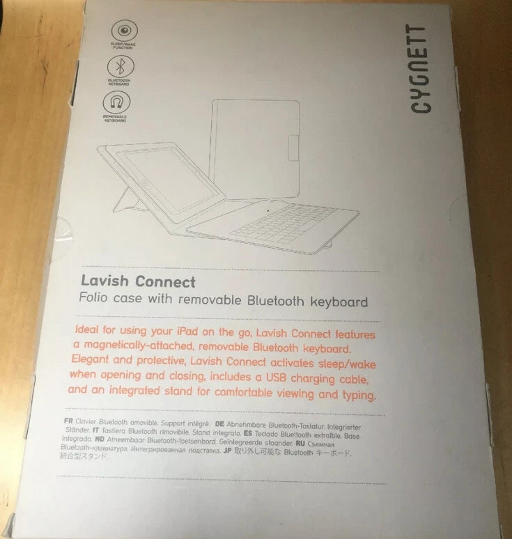 Apple iPad 2/3/4 Lavish Connect Folio Stand Case + Bluetooth ( Slightly Marked ) - Image 3 of 4