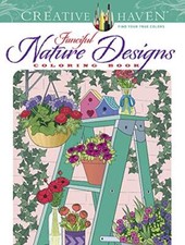 Creative Haven Fanciful Nature Designs Coloring Book Adult Coloring Books Nature