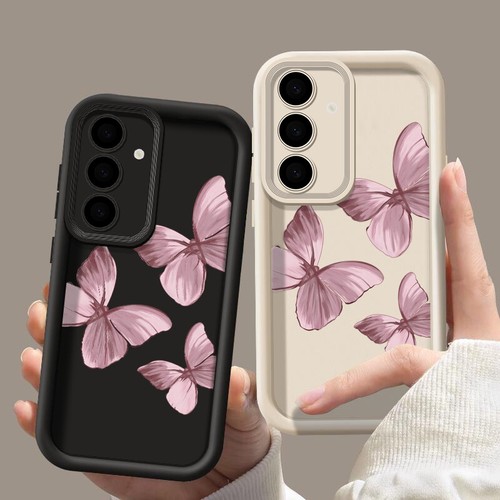 Custodia Per Samsung Galaxy S24 Ultra S23 S22 S21 A55 A54 Butterfly Soft Cover - Bild 4 von 18