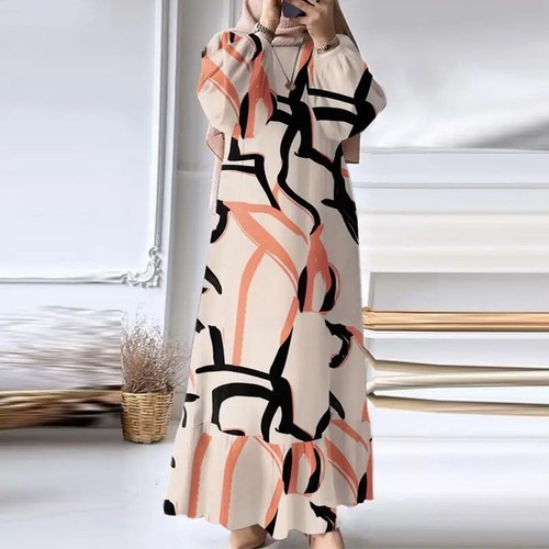 Abaya Muslim Women Long Maxi Dress Fashion Kaftan Dubai Gown Islamic Caftan Robe - Picture 15 of 25