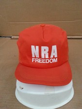 Vintage NRA freedon mesh snapback trucker cap hat nice shape, SEE PICS 