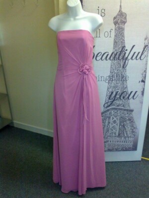 New Raylia Designs Designer Rose Pink Tie Back Corset Bridesmaid Prom Dress  14 | eBay