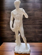 David Desktop Statue 3D Printed Greek Bust | Renaissance Michelangelo Decor Gift