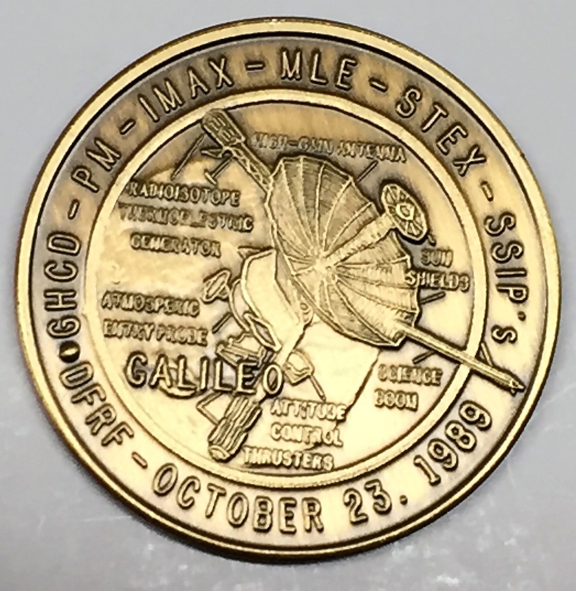 N034 NASA SPACE SHUTTLE COIN / MEDAL, ATLANTIS, STS-34 | eBay