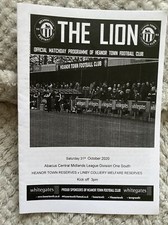 Heanor Town Reserves v Linby Colliery Wefare Reserves  31/10/20 ( C.M.L )