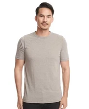 Next Level 6200 Unisex Poly/Cotton Crew T Shirt Silver Medium MD New