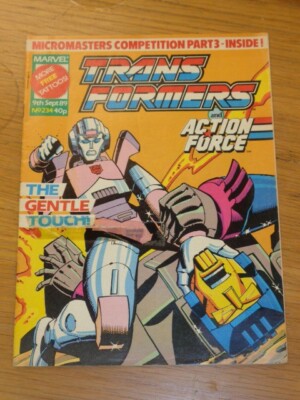 TRANSFORMERS #234 9TH SEPTEMBER 1989 BRITISH WEEKLY MARVEL UK COMIC*