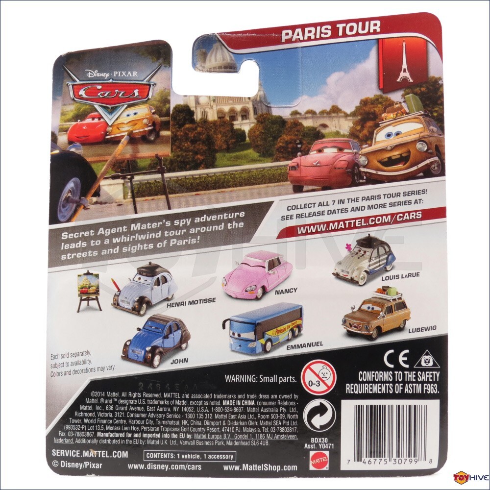Disney Pixar Cars Henri MOTISSE 1 55 2014 for sale online | eBay