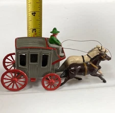 Jo hill Co England Western Cowboy Stagecoach two horses Made In England