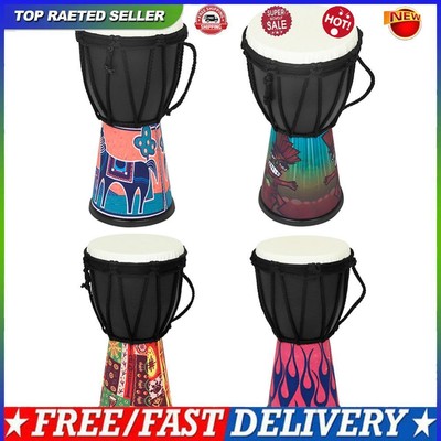 4 In African Drum Portable Hand Drum Professional PVC Drum Chamber for Parties