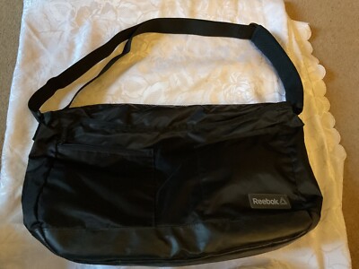 Brandneu nicht tolle schwarze Unisex Reebok Fitnessstudio/Training Umhängetasche 