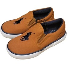 NEW POLO BY RALPH LAUREN Harbour II Slip On Sneakers Boy's 9.