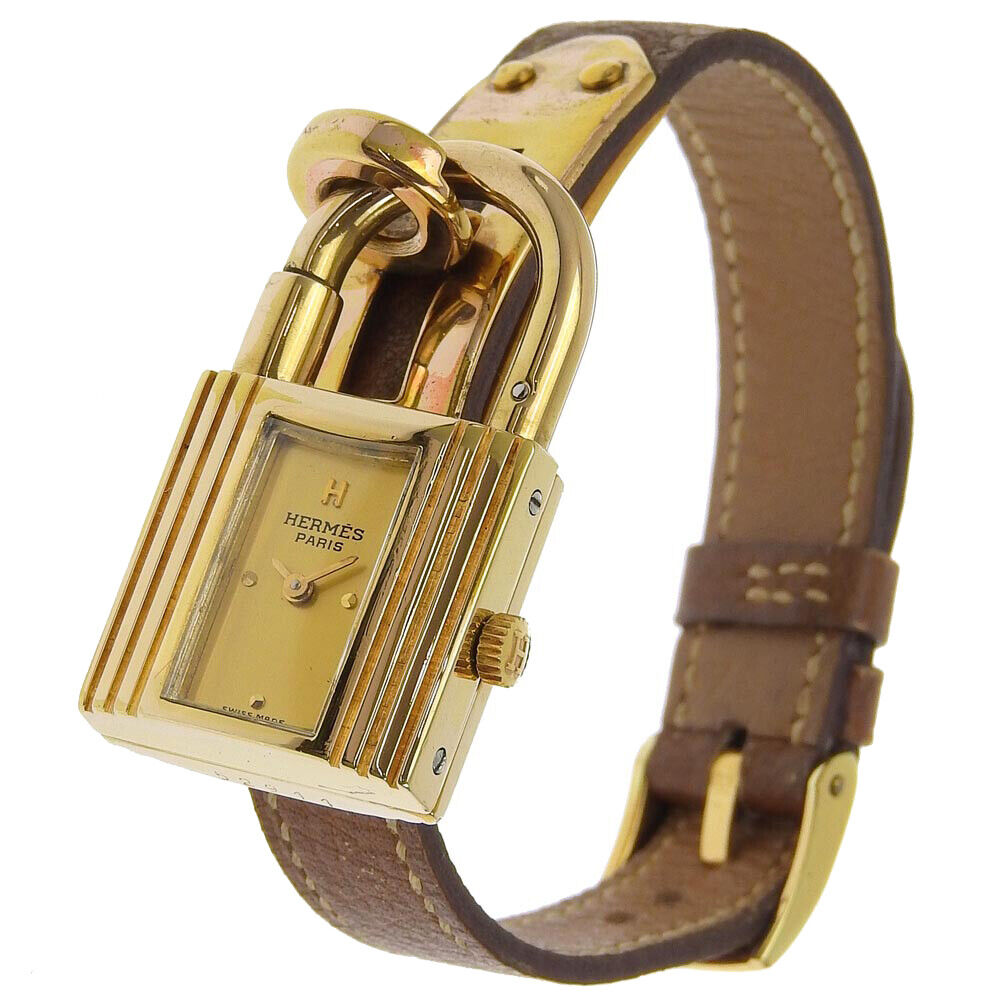 HERMES Kelly watch Watches vintage gold goldDial Plated Gold HERMES Kelly watch Watches vintage gold goldDial Plated Gold