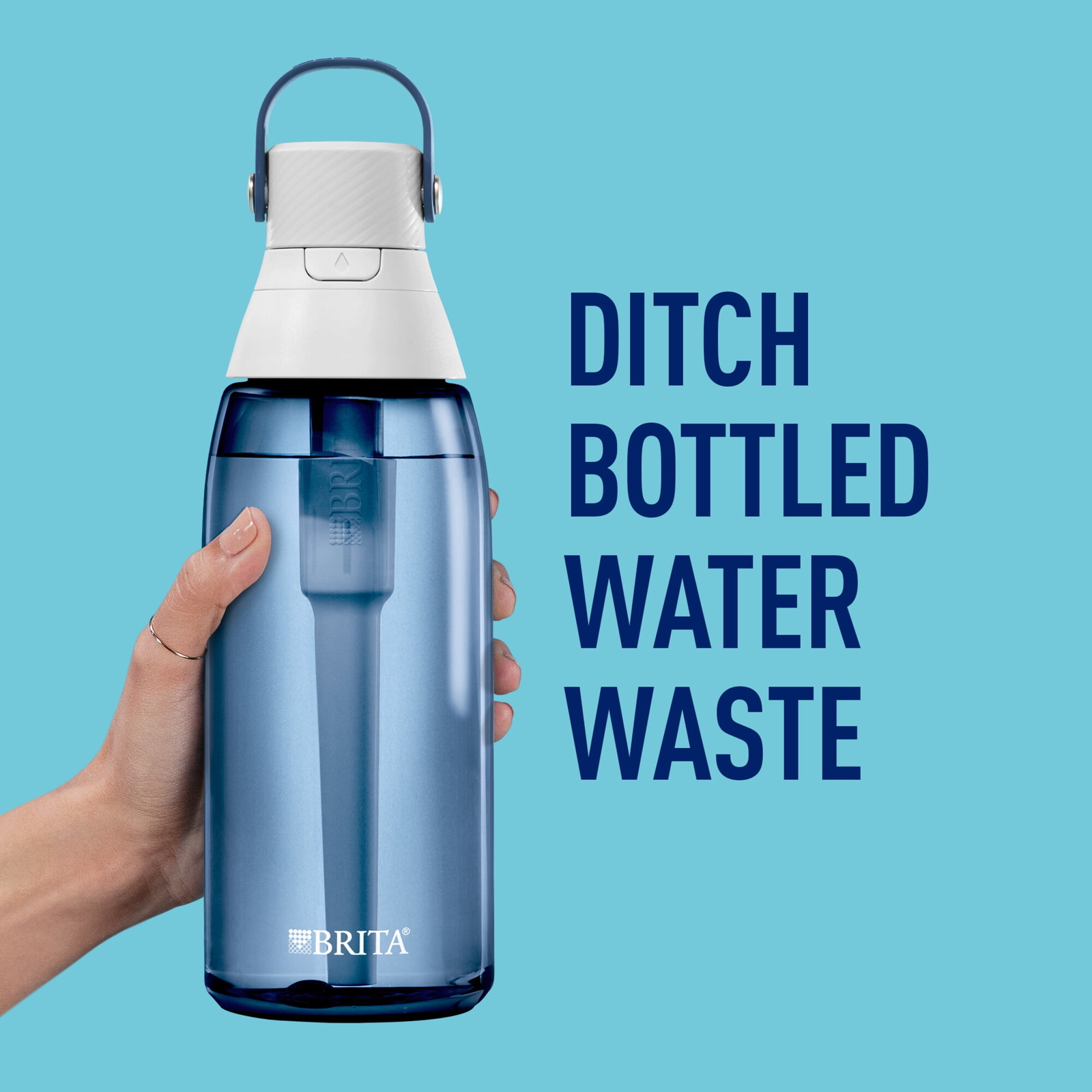 Brita Premium Leak Proof Filtered Water Bottle, Night Sky, 36 oz