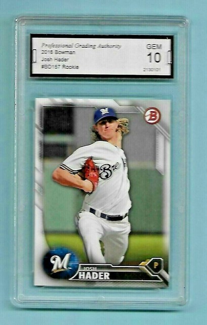 2016 Josh Hader Bowman ROOKIE Card BD 157 PGA Mint 10 EBay
