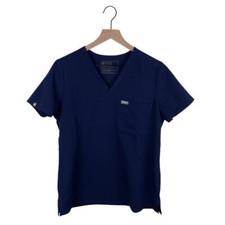 Figs Catarina One Pocket Scrub Top Navy Blue Women's Size Small FW1000 Nursing