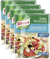 Knorr SalatkröNung Griechische Art - Salat Dressing - 4 Packungen Je 5 Beutel