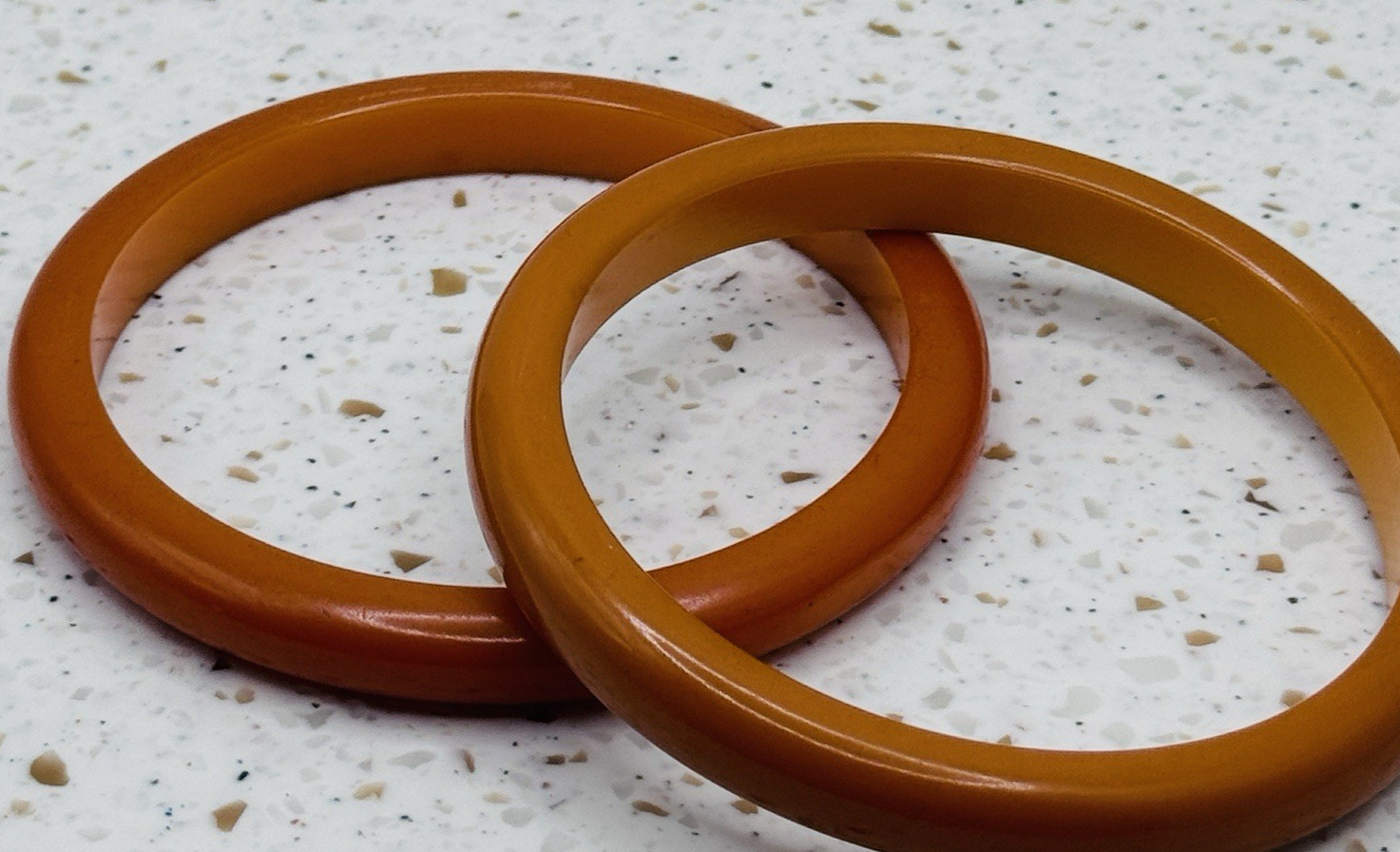 Vintage Bakelite Stackable Slim Bangle Bracelets … - image 6