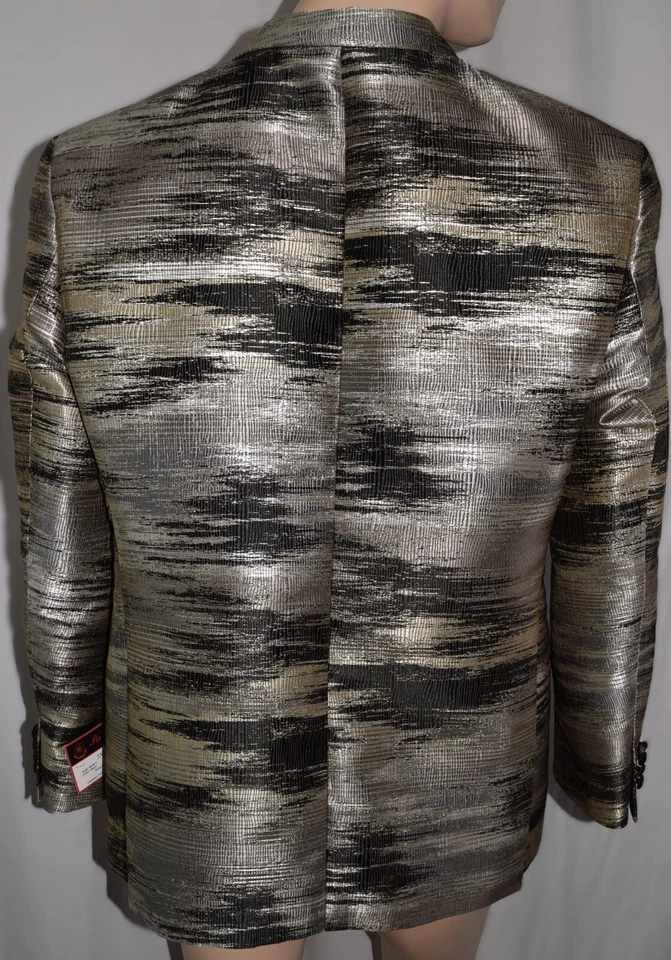 Pallini Blazer Mens Size 3XL Metallic Sport Coat Jacket 'Slim Fit' MSRP $359 NWT - Image 4 of 4