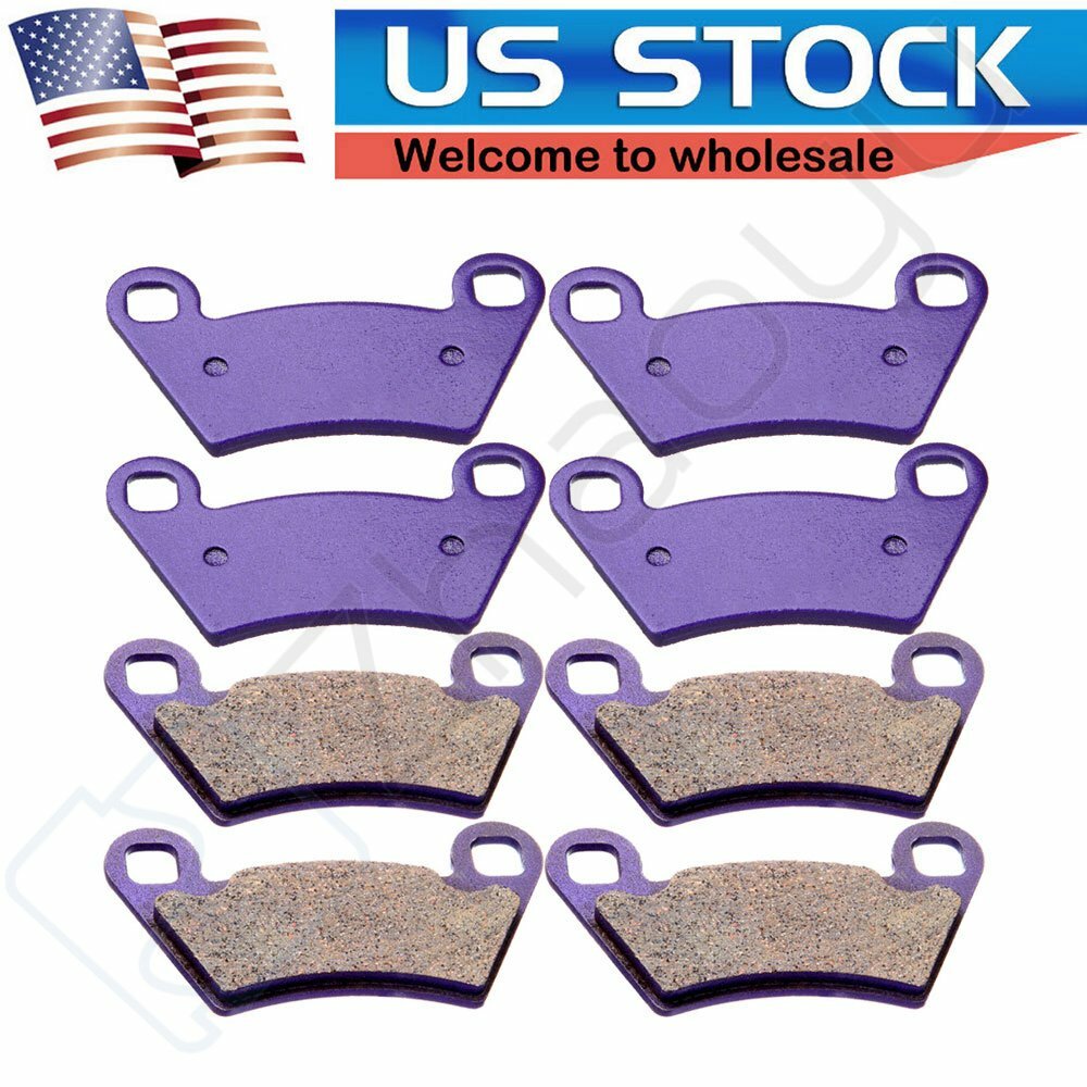 4 Pairs Brake Pads Front And Rear For Polaris Sportsman ACE 1415 Carbon Fiber eBay