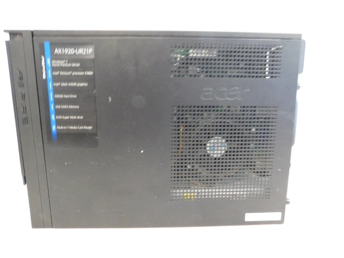ACER ASPIRE X1920 TOWER PC INTEL PENTIUM E5800 3.2GHz 4GB