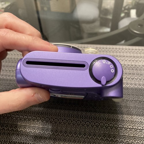 Polaroid 300 Instant Film Camera Purple Vintage Works…. Needs Film And Insert.  - Picture 5 of 11