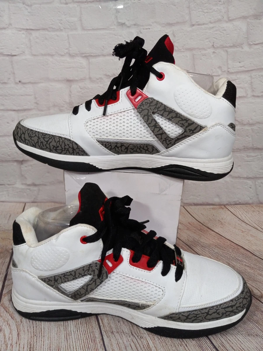 FUBU Sneakers Men s Size 8.5 White Black Red Daymond John Shark