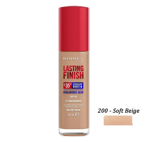 RIMMEL Lasting Finish 35hrs Liquid Foundation Full Coverage for Dry Skin 30ml - Picture 10 of 13